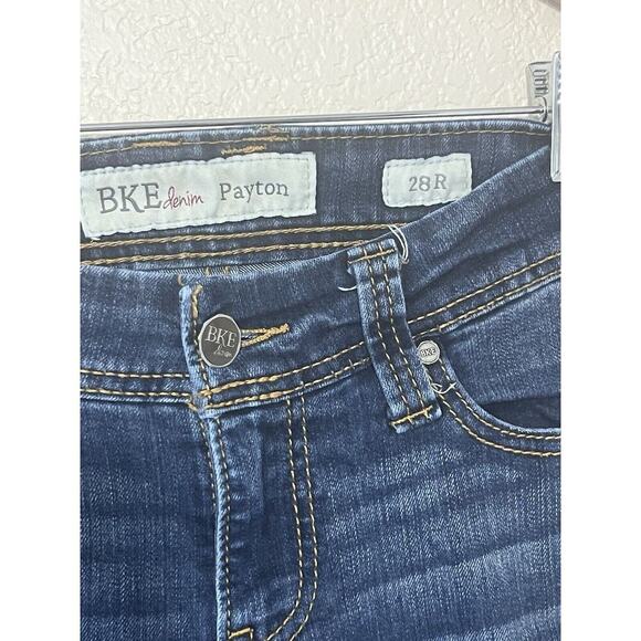 Buckle BKE Payton Bootcut Jeans Womens Size 26 Dark Wash Blue Low Rise 28x31 1/2 - Picture 4 of 11